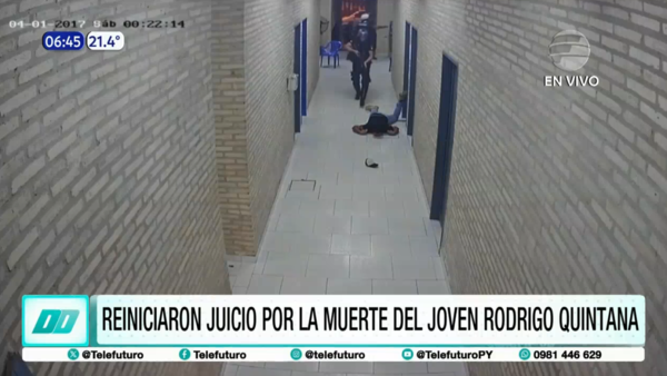 Reiniciaron juicio por la muerte del joven Rodrigo Quintana