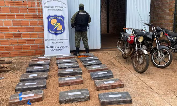 Incautan más de 200 kilos de marihuana en Saltos del Guairá, pero no hay detenidos - OviedoPress