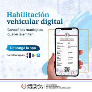Habilitación vehicular digital: se suman más ciudades  - Nacionales - ABC Color