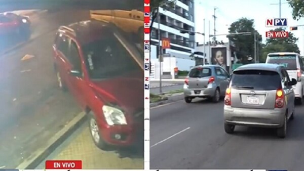 Vehículo sin control choca contra una librería en Luque
