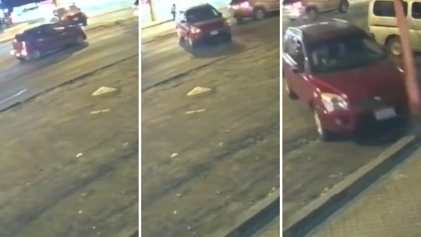 Video: Dejó en neutro, sin frenos de manos y camioneta fue a parar contra una librería
