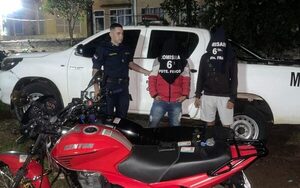 Atrapan a delincuente, recuperan motocicleta e incautan droga