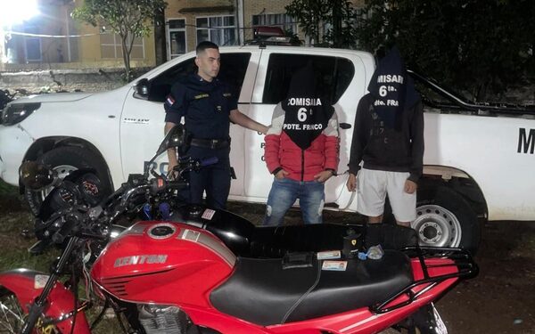Atrapan a delincuente, recuperan motocicleta e incautan droga