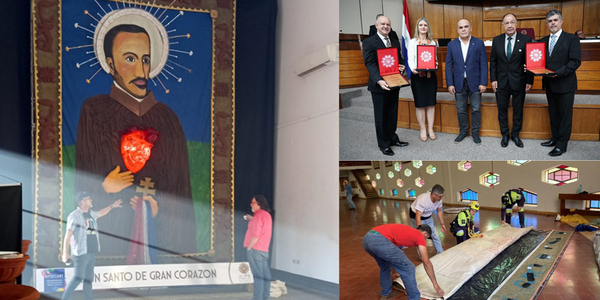EL SENADO DISTINGUIÓ A LOS CREADORES DEL “TAPIZ SENSORIAL” DE SAN ROQUE GONZÁLEZ DE SANTACRUZ