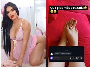 ¡Ofrecen millonada a cuerona por besar fotos sus pies y axilas!