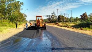 El MOPC mantiene red vial con bacheos clave en rutas nacionales - .::Agencia IP::.