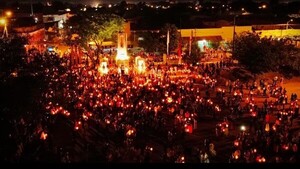 Camino de luces es la principal atracción de Semana Santa en Concepción