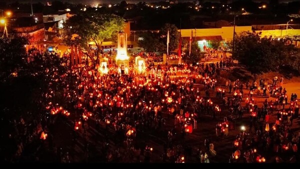 Camino de luces es la principal atracción de Semana Santa en Concepción