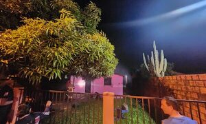 Vivienda se incendia en Franco