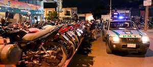 Retienen 73 motos durante operativo contra polución sonora en Ciudad del Este - ABC en el Este - ABC Color