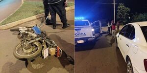 MOTOCICLISTA ALCOHOLIZADO RESULTÓ HERIDO EN ENCARNACIÓN 