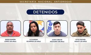 SENAD detiene a proveedores de marihuana skunk para el mercado Central
