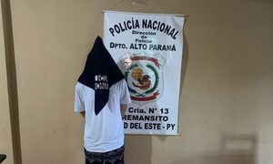 Joven tenía cocaína oculta en zapato