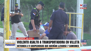 Detienen a 11 sospechosos de un intento de asalto a una empresa transportadora en Villeta