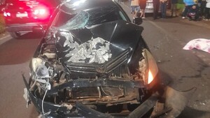 Motociclista muere tras ser arrollado por un automóvil en Ciudad del Este - ADN Digital
