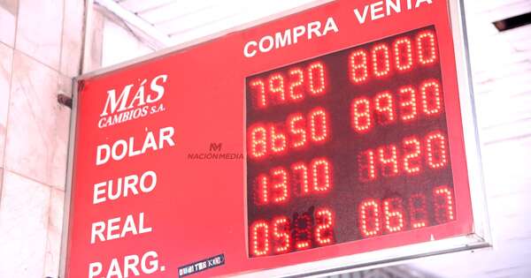 La Nación / Dólar arrancó la semana en G. 8.000 en el mercado cambiario minorista
