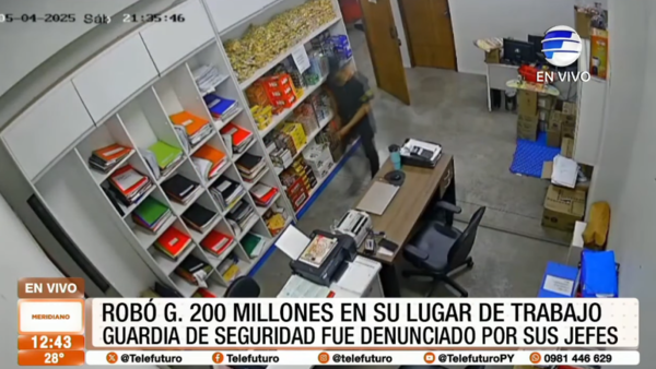 Robó G. 200 millones de su lugar de trabajo