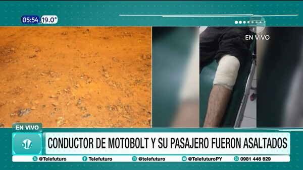 Violento asalto a motobolt y pasajero en San Antonio