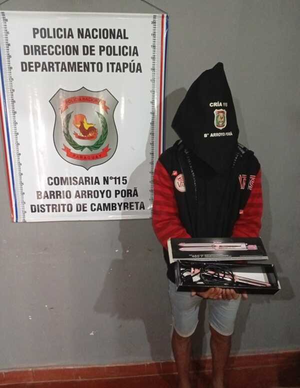 Rápida acción policial en Cambyretá permite aprehensión y recuperación de objetos hurtados