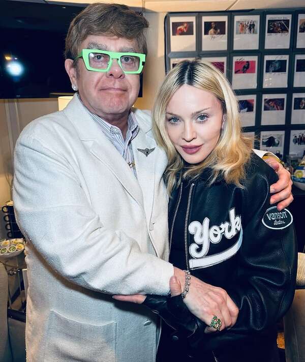 Madonna y Elton John, ¡reconciliados!  - Gente - ABC Color