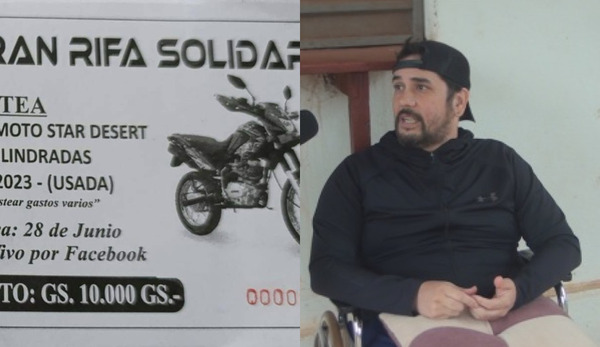 Joven sobreviviente de terrible accidente rifa su motocicleta
