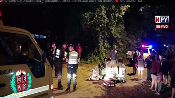 Motoasaltantes roban motocicleta y dejan heridos a conductor y pasajero