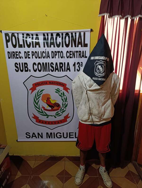 Capiatá: detienen a presunto autor de robo agravado a farmacia - Policiales - ABC Color