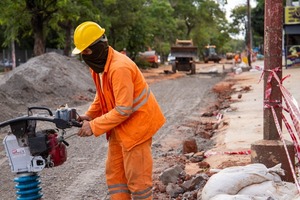 Inician trabajos de terraplén en tramo de la avenida Mariscal López tras instalación de cañerías - .::Agencia IP::.
