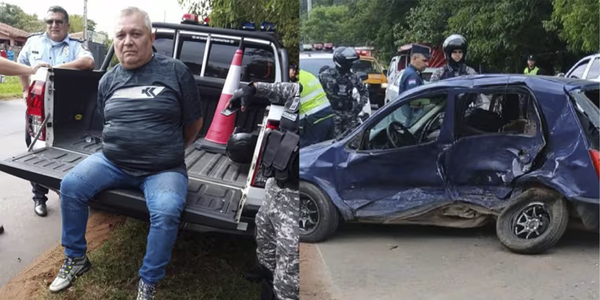VIOLÓ SU ARRESTO DOMICILIARIO, HUYÓ DE BARRERA POLICIAL Y PROVOCÓ CHOQUE FATAL