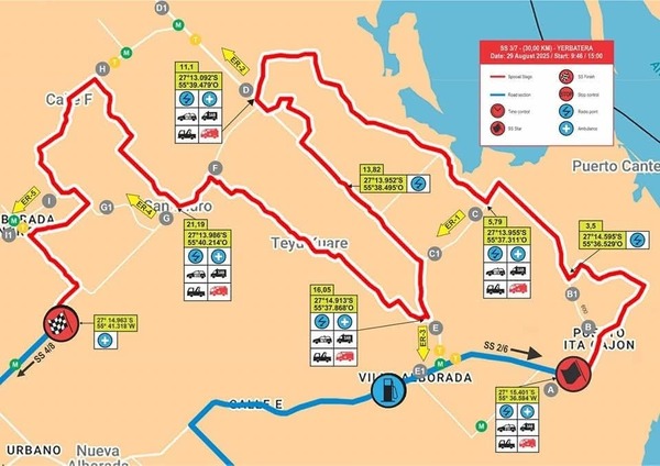 Nueva Alborada tendrá el tramo más largo del Rally Mundial 2025