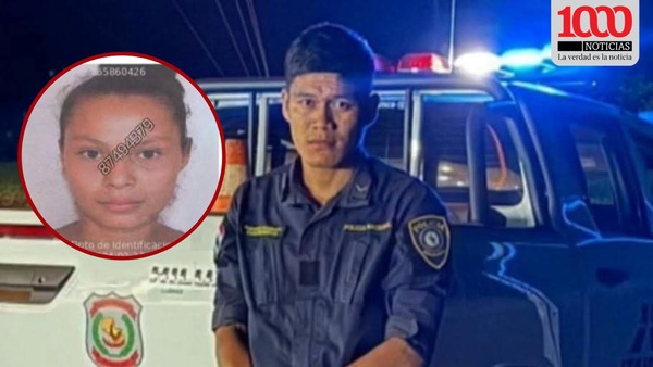 Feminicidio en Abaí: detienen a policía sindicado como responsable - 1000 Noticias