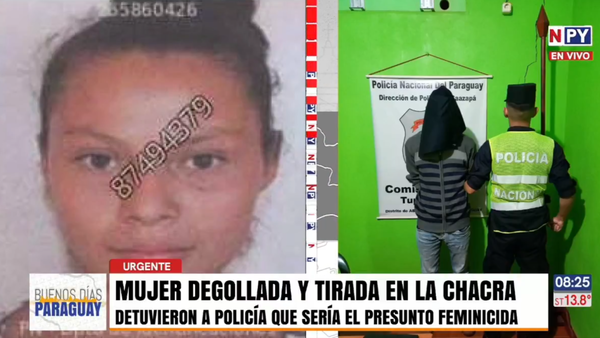 Presunto feminicidio: Detienen a policía indígena sospechoso de la muerte de una mujer en Caazapá