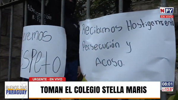Estudiantes del Colegio Stella Maris toman la institución denunciando irregularidades, maltratos y amenazas