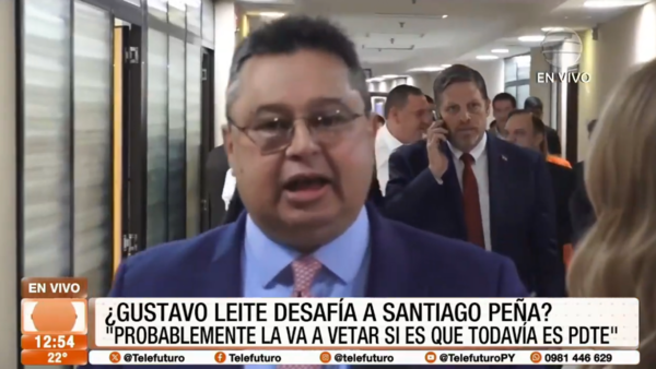 ¿Gustavo Leite desafía a Santiago Peña?