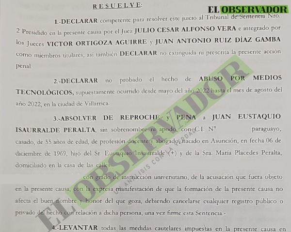 Mensajes de docente a niña son “repudiables socialmente” y califican para sumario administrativo, según Tribunal