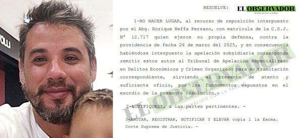 Mafia de Pagaés: Incidentes no suspenden plazos de investigación, aclara juez sobre reposición de abogado Carlos Neffa