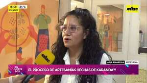Abogada se enamoró del karanda’y y ahora vive de la artesanía - Ensiestados - ABC Color