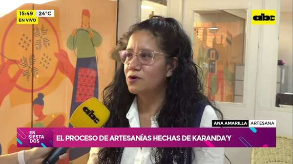 Abogada se enamoró del karanda’y y ahora vive de la artesanía - Ensiestados - ABC Color