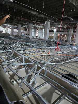 Colapso parcial en obra de shopping China deja dos trabajadores heridos - ADN Digital