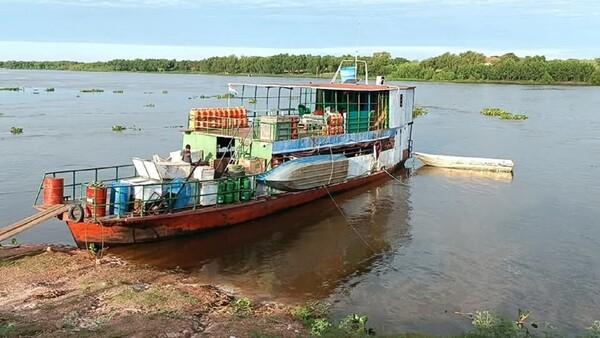 Lluvias caídas obligan a depender del transporte fluvial en el Chaco