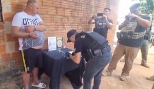 Lidio Torales detenido por la Senad con varias dosis de chespi
