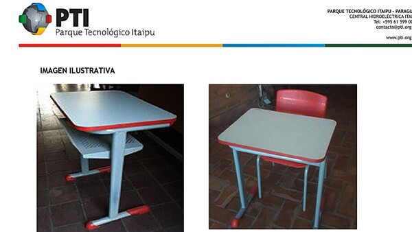 Contradicción presidencial sobre los muebles escolares