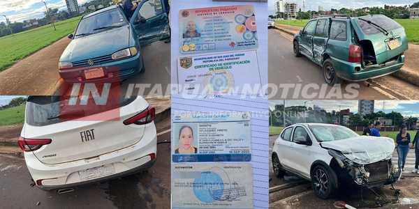 APARATOSA COLISIÓN DE VEHÍCULOS EN ENCARNACIÓN