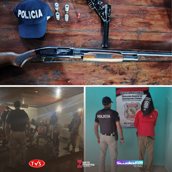 ALLANAMIENTO EN TRINIDAD, ITAPÚA: DETIENEN A CONDENADO POR DELITOS SEXUALES Y SECUESTRAN ARMAS - TVS
