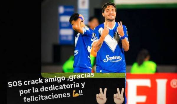 “Es paras vos… es para vos…”: atendé la dedicatoria “cerrista” de Pizzini en el cuarto gol a Olimpia