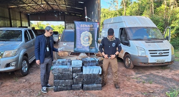 Desmantelan base narco y se incauta de drogas y vehículos en la frontera con Brasil
