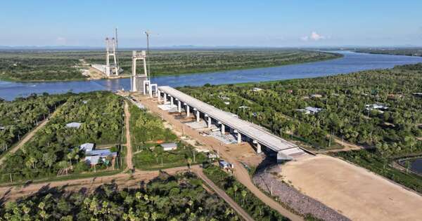 La Nación / Puente de la Bioceánica con casi 70 % de avance se erige como nuevo horizonte para la integración