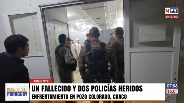 Enfrentamiento en Pozo Colorado deja un delincuente muerto y dos policías de la FOPE heridos
