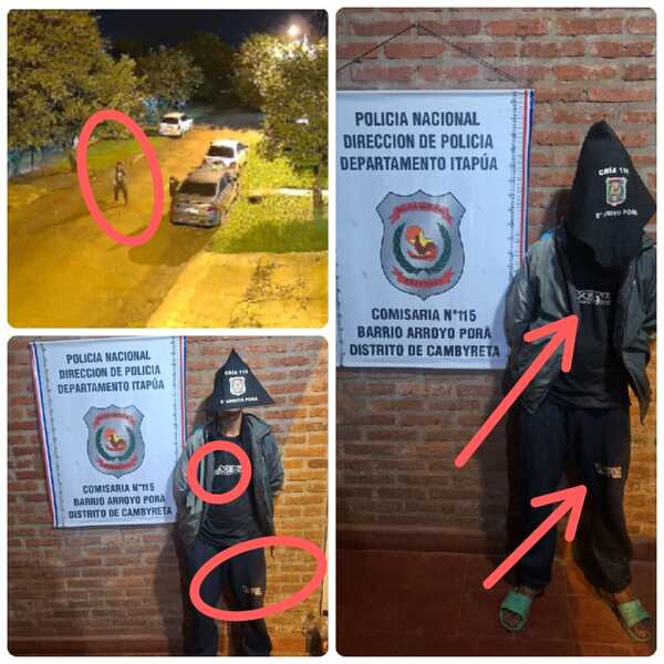Detienen a presunto ladrón tras intento de hurto captado por cámaras en Arroyo Porã