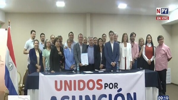 Opositores firmaron el acuerdo “Unidos por Asunción”